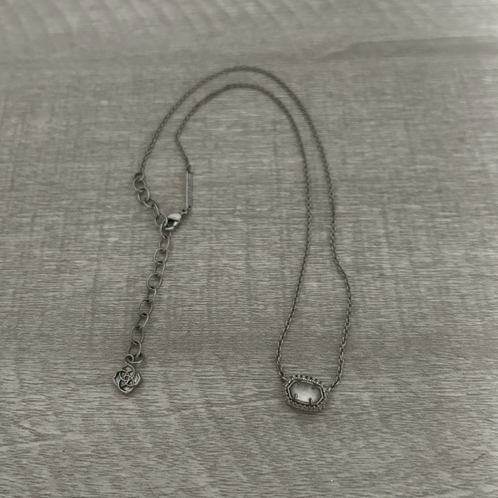Kendra Scott Silver Necklace with Delicate Chain